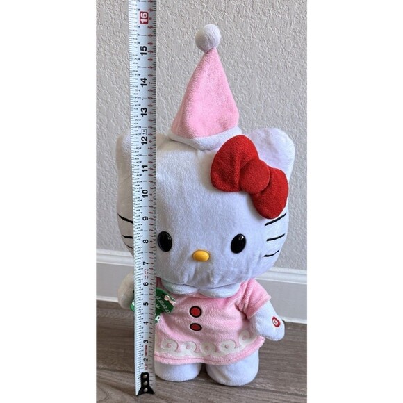 Hello Kitty Sanrio Gemmy 2014 Christmas Dancing Plush Musical Tested Works - Picture 3 of 9
